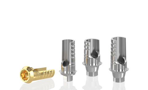 Parallele Titanbasis HEX K80 Angled Screw Channel (ASC)